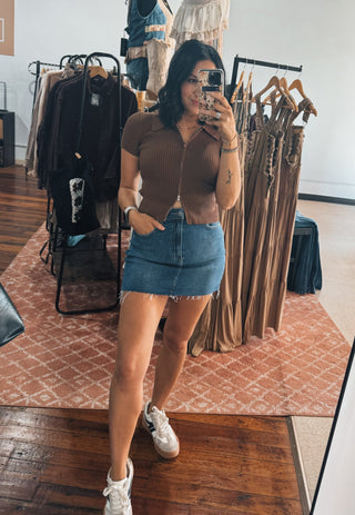 Tori Denim Skirt