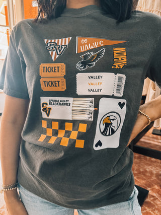 Hawks Fan Tee - Pepper