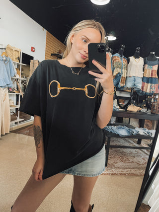 GOLDEN HORSE BIT TOP