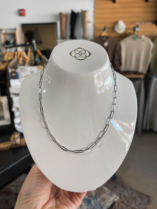 Kendra Scott - Courtney Paperclip Necklace - Silver