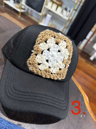 Granny Square Trucker Hats