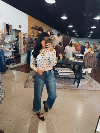 RISEN Back Buckle Cuff Jeans