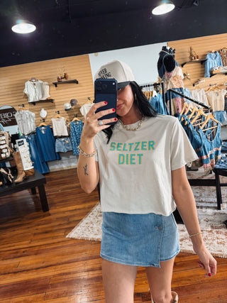 Seltzer Diet Cropped Top