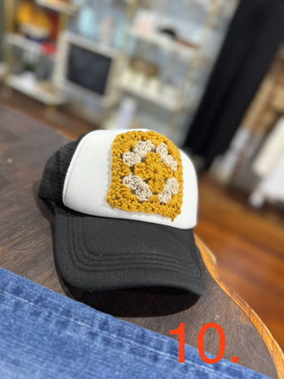 Granny Square Trucker Hats