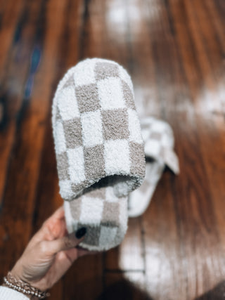 Checkered Slippers