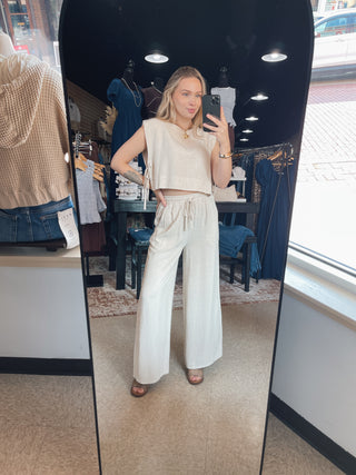 Linen Lane Side Tie Top