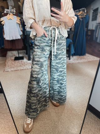 Camo Flow Wide Leg Pants