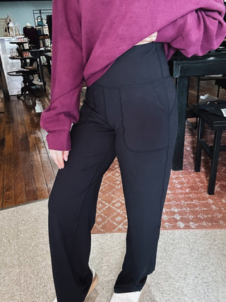 Pam Wide-Leg Leggings - Black & Brown Options!