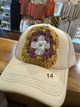 Granny Square Trucker Hats