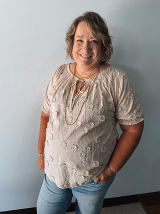 Textured Bloom Top