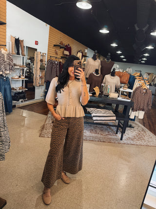 Polished Peplum Top