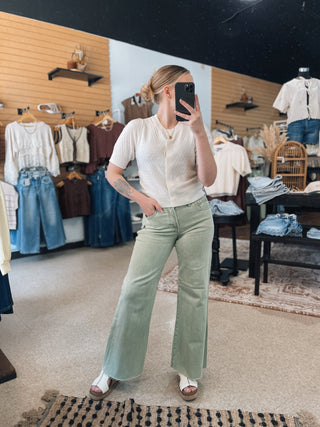 Cream Textured Knit Cardi