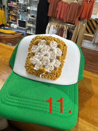 Granny Square Trucker Hats