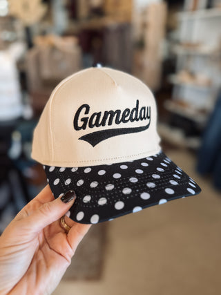 Polka Dot Brim Gameday Cap