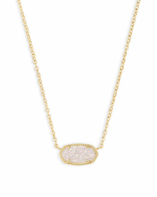 Kendra Scott - Elisa Gold Pendant Necklace - Iridescent Drusy