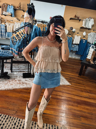 Layered Lace Tank