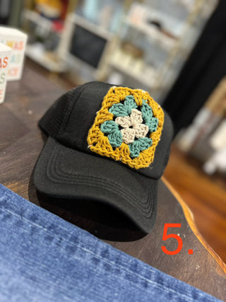 Granny Square Trucker Hats