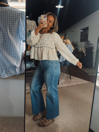 Breezy Floral Lace Top