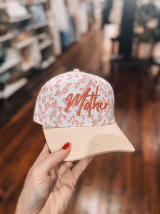 Mother Floral Embroidered Hat