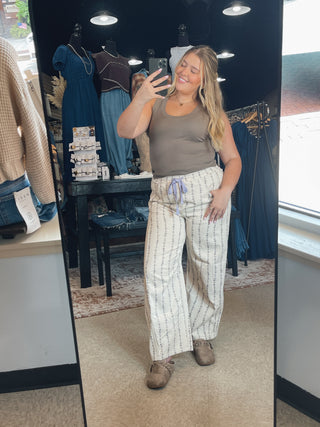 Periwinkle Floral Vined Pants