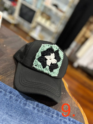 Granny Square Trucker Hats