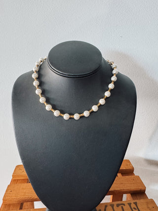 Ivory Glossed Beaded Necklace
