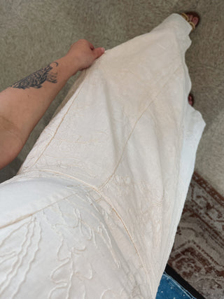 Ivory Meadow Embroidered Maxi Dress