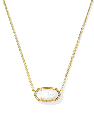 Kendra Scott - Elisa Gold Pendant Necklace - Ivory Mother of Pearl