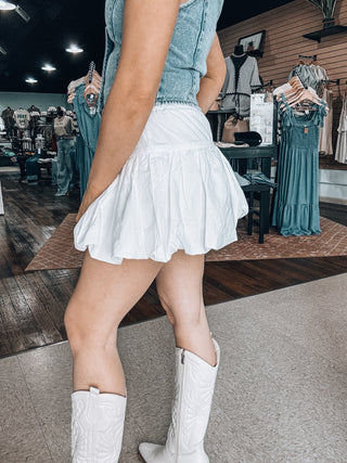White Bubble Skirt