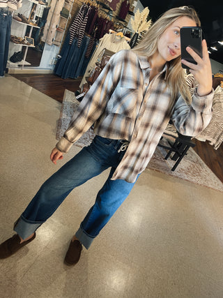 Relaxed Fall Flannel Top