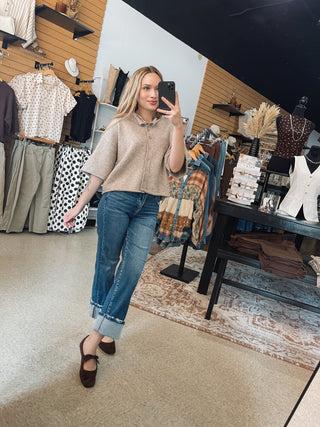 RISEN High Rise Distressed Jeans