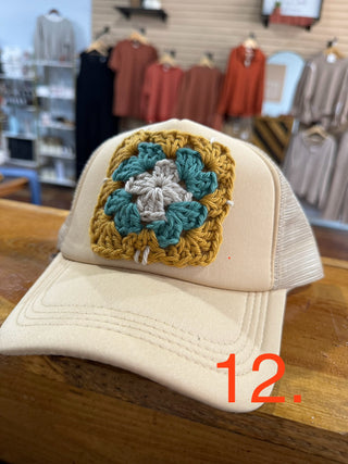 Granny Square Trucker Hats