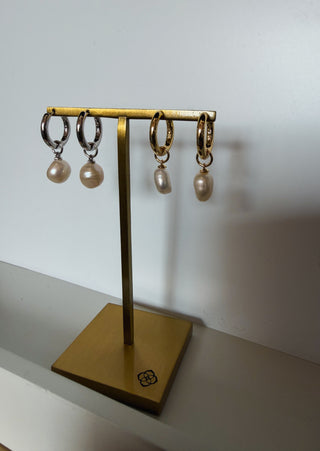 Kendra Scott - Willa Convertible Gold Pearl Huggie Earrings