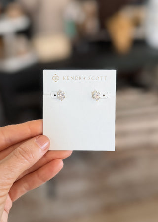 Kendra Scott - Cailin Silver Crystal Stud Earrings