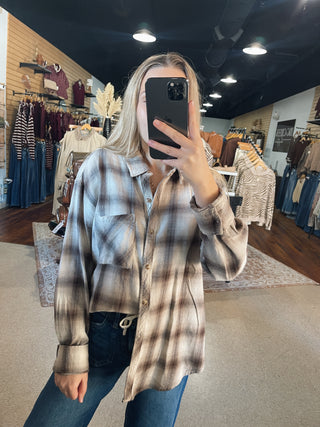 Relaxed Fall Flannel Top