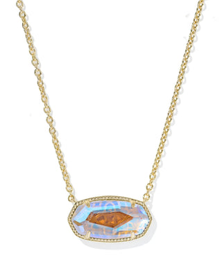 Kendra Scott - Elisa Gold Statement Short Pendant - Dichroic Glass