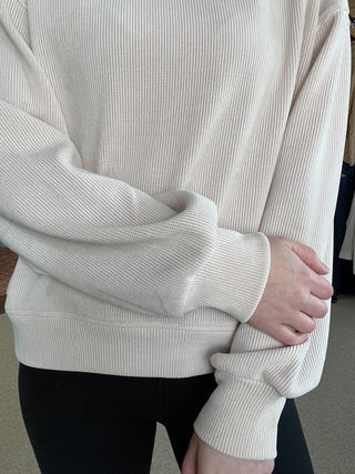 Jen Ribbed Crewneck