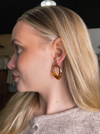 Sand Dune Link Drop Earrings