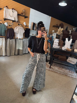 Classic Zebra Flow Pants