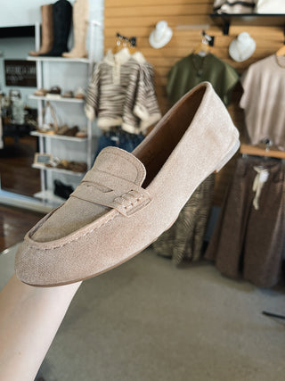 Neutral Suede Loafer
