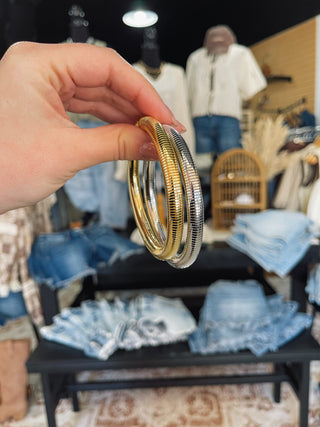 Gold Stretch Coil Bracelet