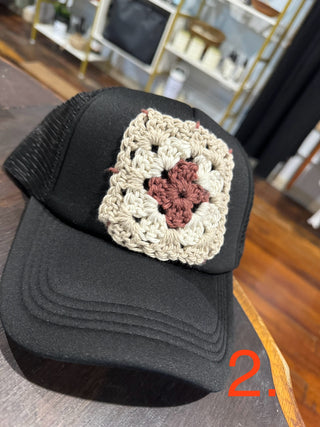 Granny Square Trucker Hats