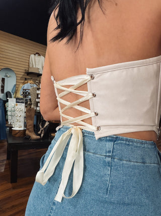 Silver Concho Corset Top
