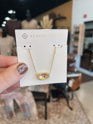 Kendra Scott - Elisa Gold Statement Short Pendant - Dichroic Glass