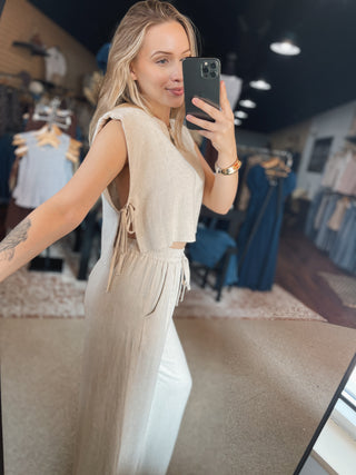 Linen Lane Side Tie Top