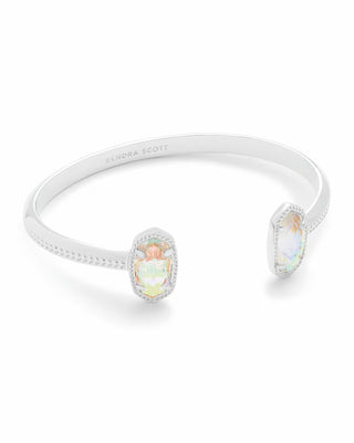 Kendra Scott - Elton Silver Cuff Bracelet - Dichroic Glass