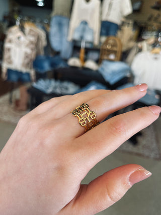 Linked Chain Statement Ring