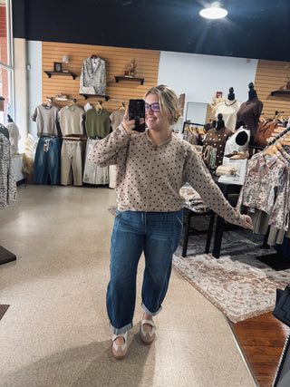 Neutral Dotted Cardigan