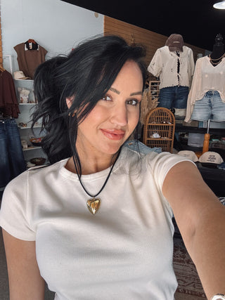 Cord Heart Necklace