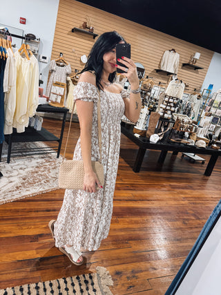 Cinnamon Vine Smocked Midi Dress